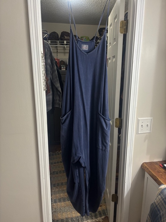 FP Movement by Free People Pants - FP Movement by Free People Navy Blue Jumpsuit Romper